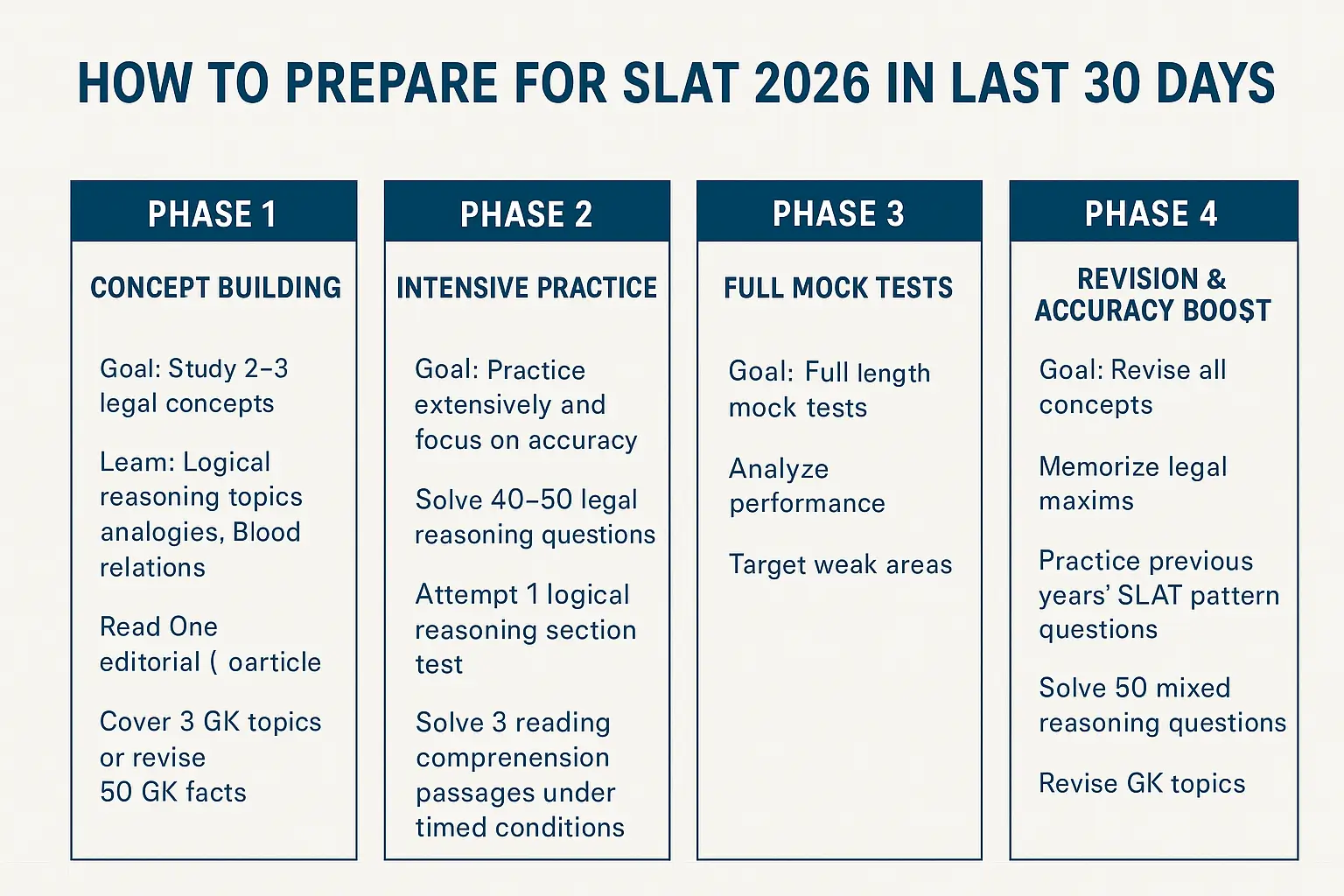 How to Prepare for SLAT 2026 in Last 30 days
