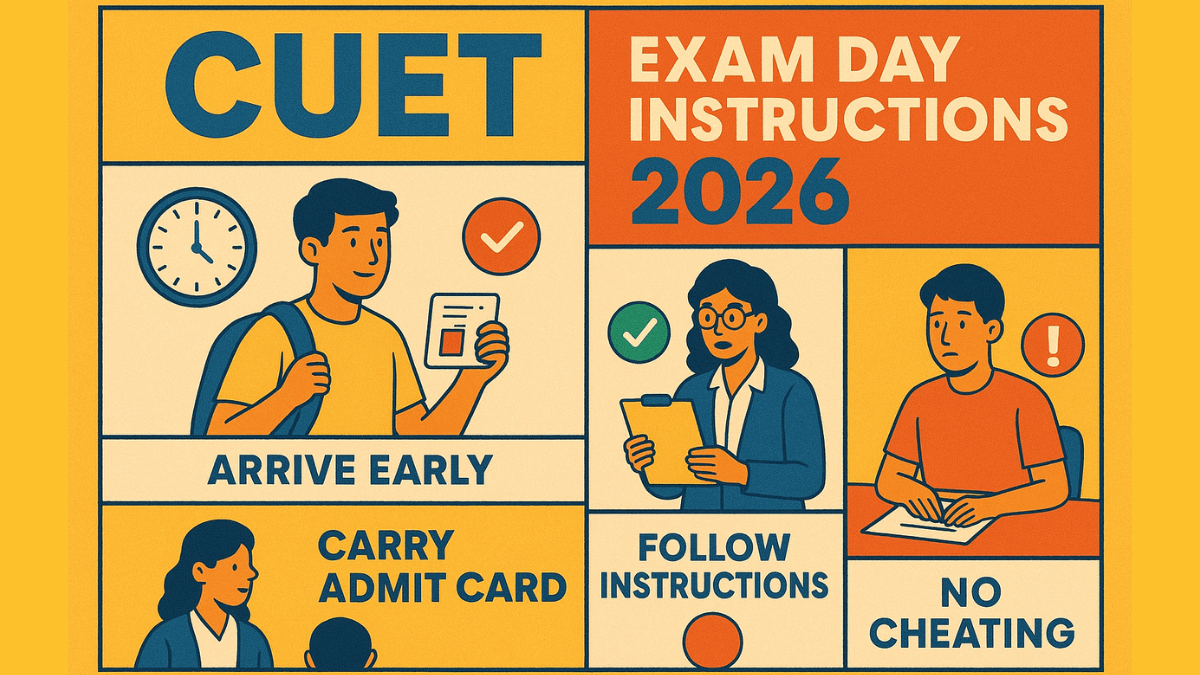 cuet exam day instructions