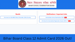 Bihar Board Class 12 Admit Card 2026