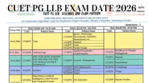 cuet pg llb exam date 2026