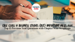 CBSE Class 12 Business Studies Important MCQs 2026, BST Chapter Wise Weightage