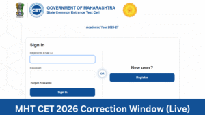 MHT CET 2026 Correction Window (Live)