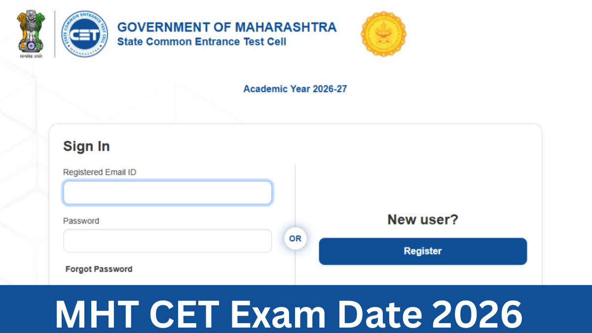 MHT CET Exam Date 2026