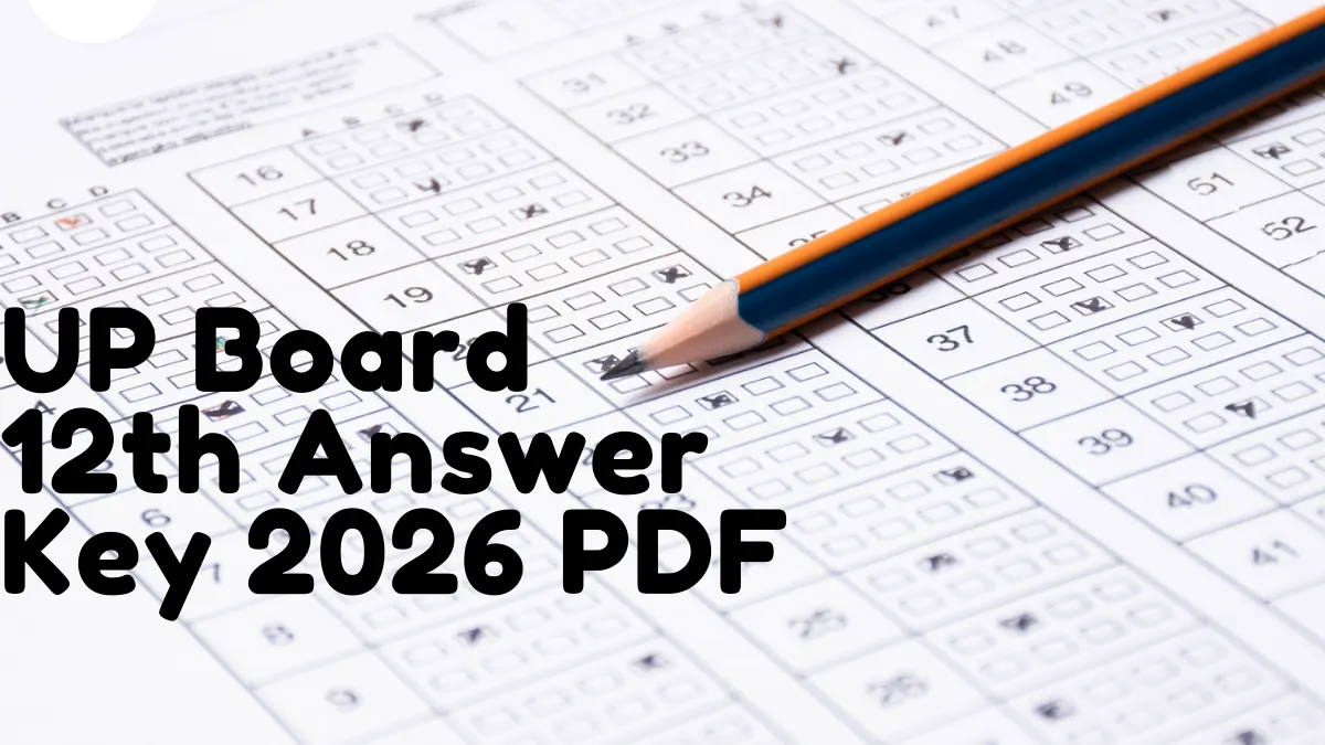 UP Board 12th Answer Key 2026