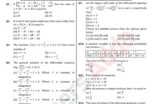 cuet maths questions