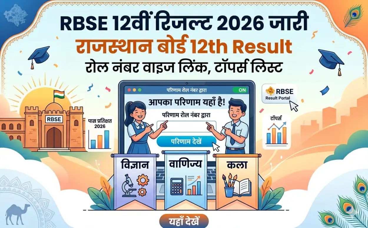 RBSE 12th Result 2026 Download Link