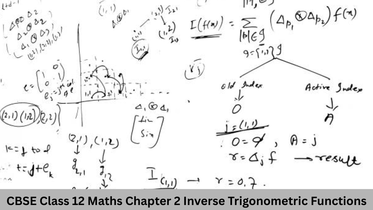 CBSE Class 12 Maths Chapter 2 Inverse Trigonometric Functions