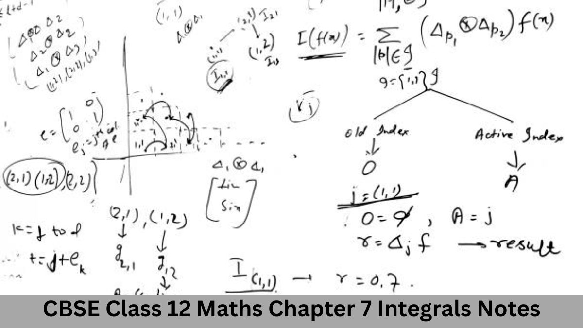 CBSE Class 12 Maths Chapter 7 Integrals