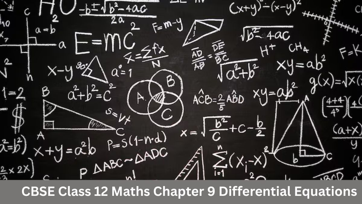 CBSE Class 12 Maths Chapter 9 Differential Equations