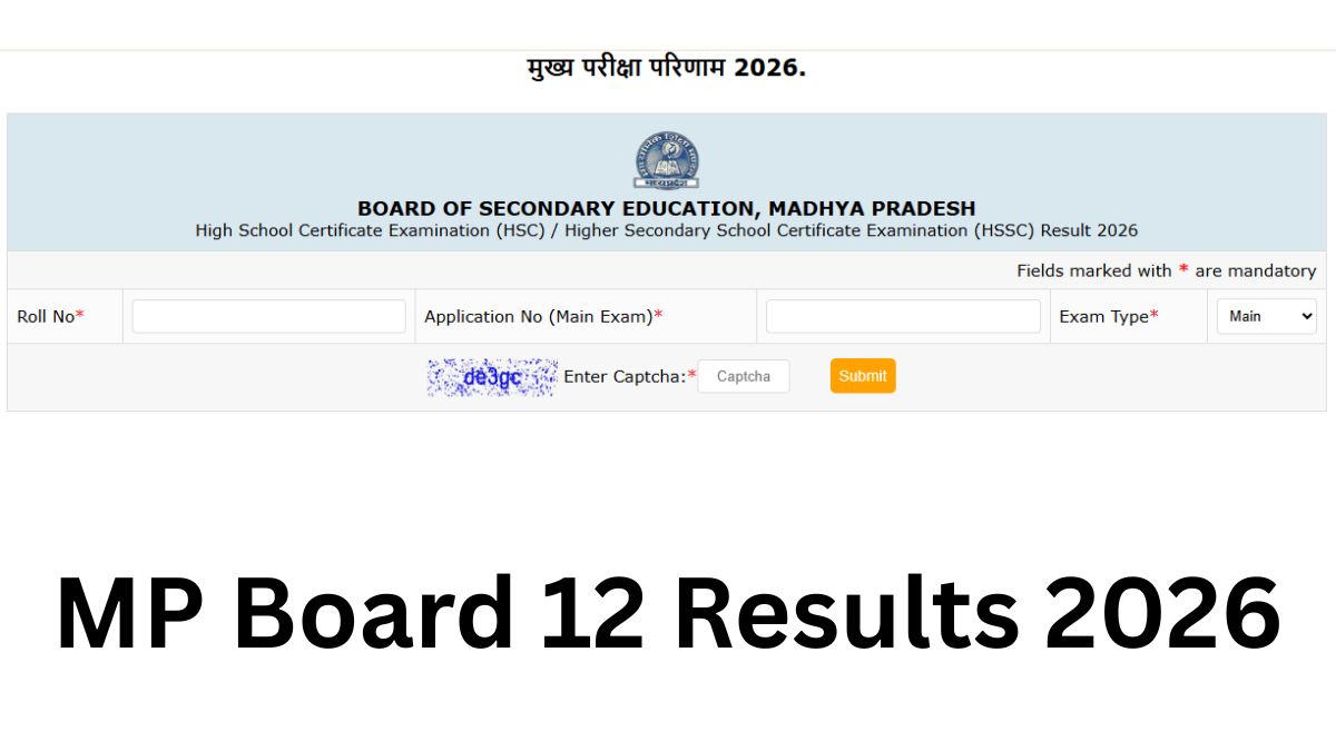 MP Board Class 12 Results 2026