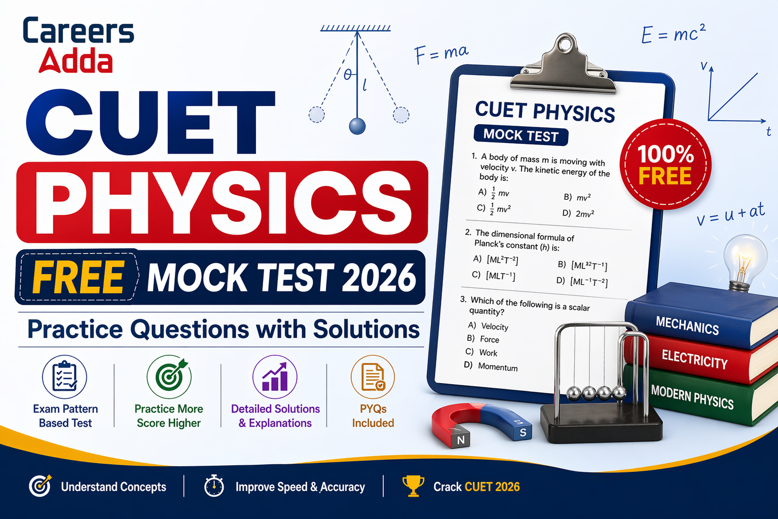 Free CUET Physics Mock Test